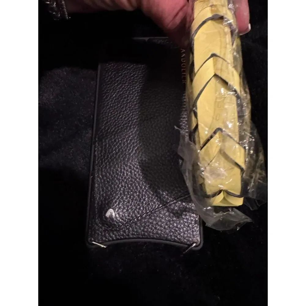 Bandolier Authentic Zoey Braided Neon Yellow Crossbody Strap & Iphone Xs Case — image 3 of 5